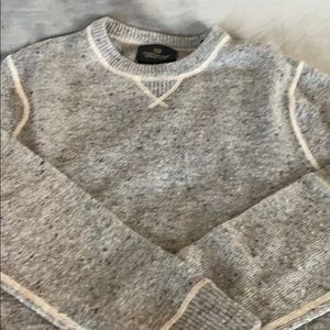 Gray marled sweater from Maison Scotch and Soda.